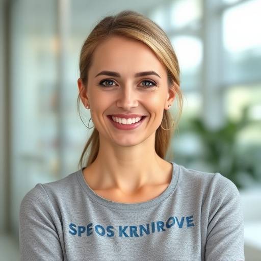 Portrait of Lena Ivanova, client relations specialist, friendly and approachable.